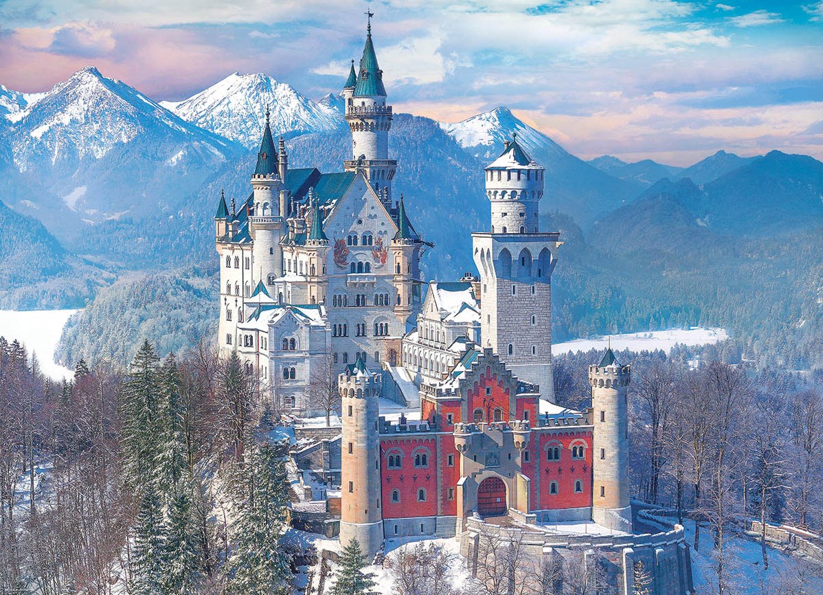 Puzzle Neuschwanstein Schloss – 1000 Teile (ca. 67 X 48 Cm) Von Tactic