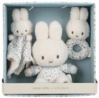 Nijntje cadeau Lucky Leaves - baby geschenkset met knuffel en rammelaar