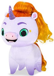 Basic Fun knuffel narwal Ollie 30cm - zachte pluche speelgoed
