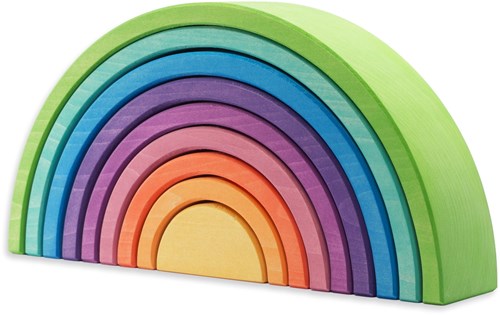 Ocamora regenboog speelgoed set - kleurrijk educatief speelgoed 9-delig-3