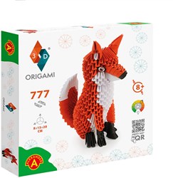Alexander Toys 3D Origami Vos knutselpakket - 777 stukjes karton