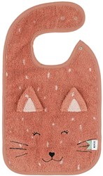 Trixie slabbetje biologisch katoen Mrs. Cat roze baby slab