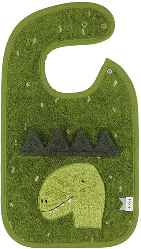 Trixie slab baby Mr. Dino - biologisch katoen - waterdicht - groen