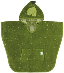 Trixie poncho kind Mr. Dino - zachte katoenen badcape groen