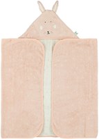 Trixie badcape biologisch katoen 70x130cm Mrs. Rabbit roze