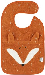 Trixie slabbetje baby Mr. Fox - biologisch katoen - oranje
