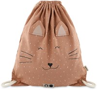 Trixie gymtas - turnzak voor kinderen Mrs. Cat - waterafstotend - roze