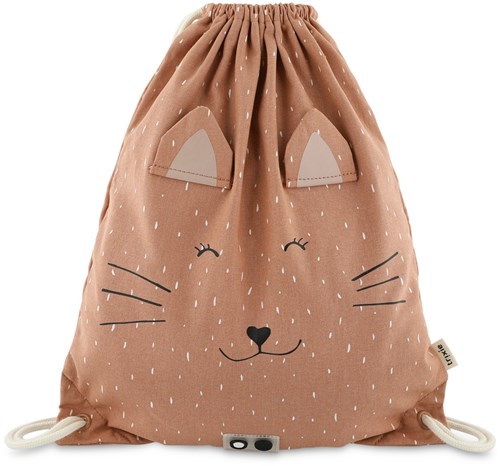 Trixie gymtas - turnzak voor kinderen Mrs. Cat - waterafstotend - roze