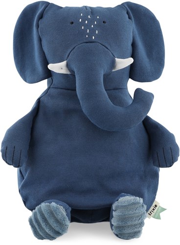 Trixie knuffel groot - biologisch katoen olifant Mrs. Elephant pluche