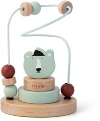Trixie houten kralenframe - educatief speelgoed Mr. Polar Bear groen