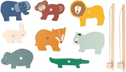 Trixie Houten visspel - Magnetisch hengelspel FSC hout - Educatief speelgoed