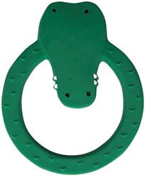 Trixie bijtring natuurlijk rubber baby Mr. Crocodile groen veilig