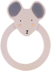 Trixie bijtring natuurlijk rubber Mrs. Mouse - veilig baby speelgoed