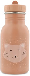 Trixie RVS drinkfles voor kinderen - Mrs. Cat - 350ml - roze - lekvrij