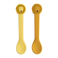 Trixie siliconen lepels Mr. Lion - 2-pack kinderservies food grade