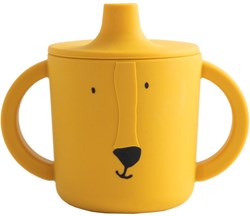Trixie siliconen tuitbeker baby geel Mr. Lion antilek drinkbeker