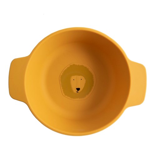 Trixie siliconen kom voor kinderen - Mr. Lion - geel - veilig kinderservies