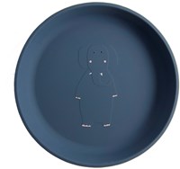 Trixie siliconen kinderbord - Mrs. Elephant - blauw - kinderservies - veilig en duurzaam