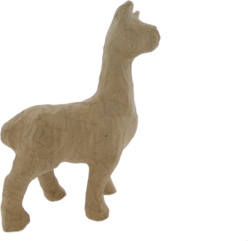 Hobbygroep Papier-maché Lama 12x6x21 cm