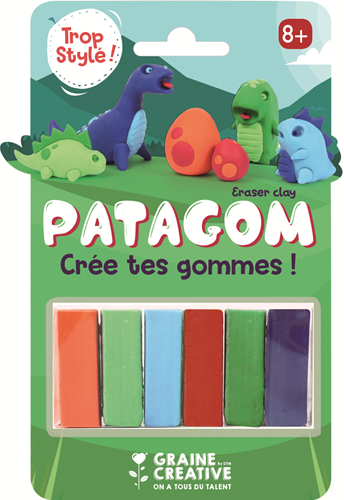 Patagom Patagom Gum Klei Set Dinosaurussen 6x25 gr