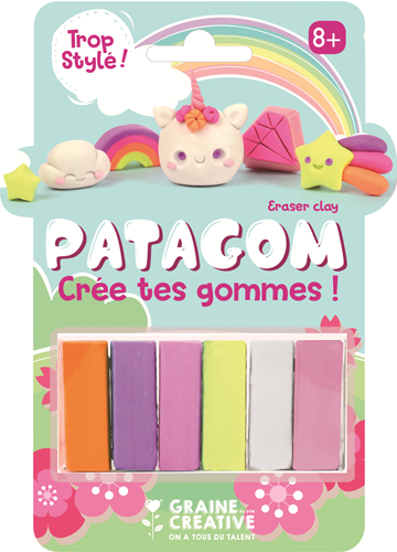 Patagom Patagom Gum Klei Set Eenhoorns 6x25 gr