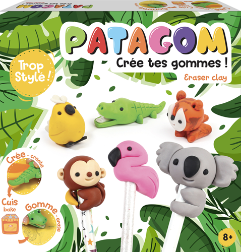 Patagom Patagom Gum Klei Set Wilde Dieren