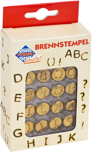 Pebaro Pebaro Brandstempels Alfabet 12 stuks