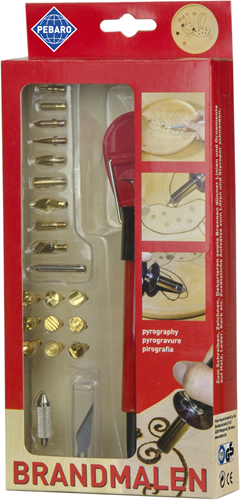 Pebaro Pebaro Houtbrander Set Deluxe 20 Opzetstukken
