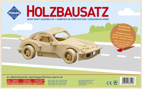 Pebaro Pebaro Houten Bouwset Duitse Sportwagen