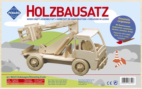 Pebaro Pebaro Houten Bouwset Lift Truck