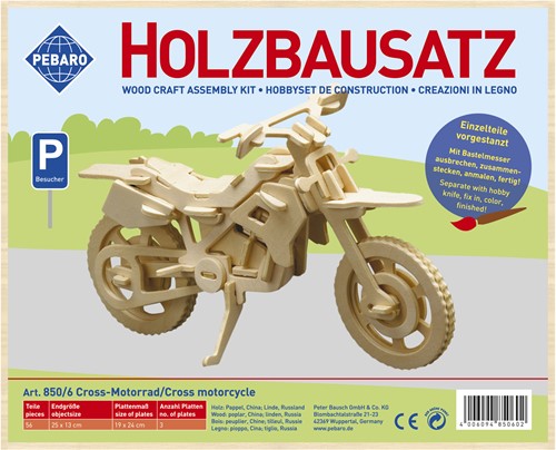 Pebaro Pebaro Houten Bouwset Motorcrosser