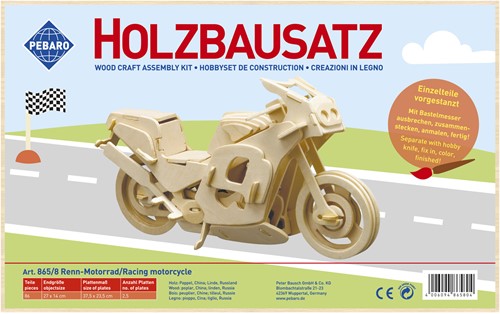Pebaro Pebaro Houten Bouwset Race Motor