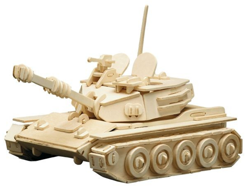 Pebaro Pebaro Houten Bouwset Tank 25x16 cm