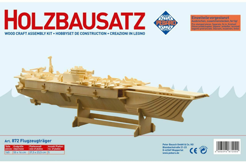 Pebaro Pebaro Houten Bouwset Vliegdekschip