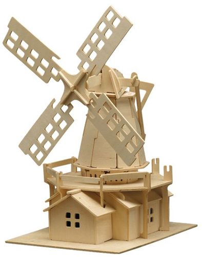 Pebaro Pebaro Houten Bouwset Windmolen