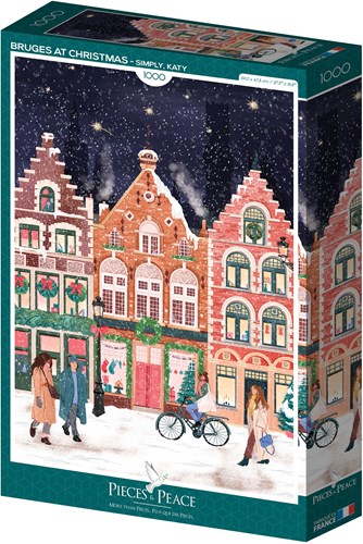 Pieces & Peace legpuzzel Brugge kerst 1000 stukjes puzzelspel-2