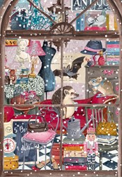 Pieces & Peace kerst puzzel boekwinkel - 1000 stukjes puzzel