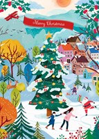 Pieces & Peace kerst puzzel Skating into Christmas Joy - 500 stukjes