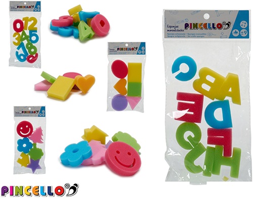 Pincello Pincello Foamstempel Set 32 stuks