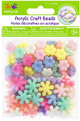 Krafty Kids Plastic Kralen Bloemen Medley Mix 50 gr