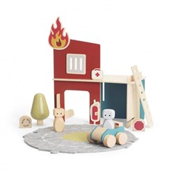 Een Leuke Grappige Kleurplaat Van Een Brandweerman Met Brandblusser