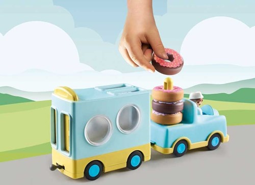 Playmobil 1.2.3 Donut Truck - Educatief Speelgoed met Stapel- en Sorteerfunctie-3