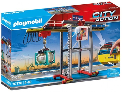 Playmobil Portaalkraan met containers 70770