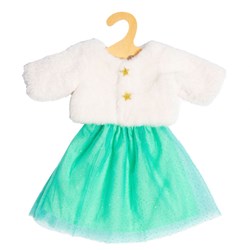 Heless poppenkleding pluche jas met tule rok 35-45 cm prinses