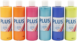 Plus Color Plus Color Acrylverf Set 6x250 ml Kleurrijk