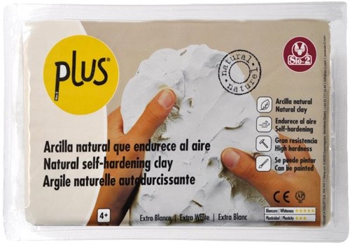 Plus Plus Plus Luchtdrogende Klei 1kg Extra Wit