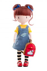 Santoro pop Gorjuss Where I am 32cm - speelpop met accessoires