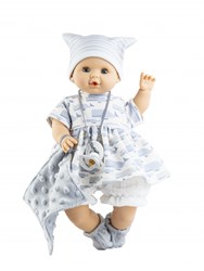 Paola Reina babypop Sonia met mechanisme en walvisprint 36cm