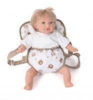 Bayer Chic Poppendraagzak (beige beertjes)-2