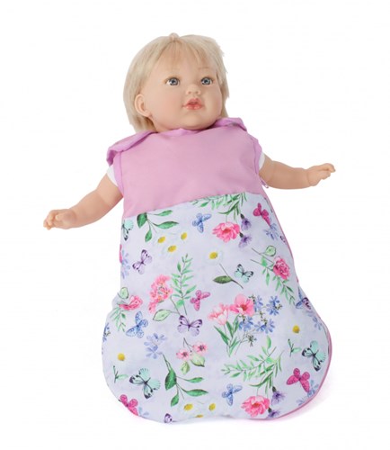 Bayer Chic Poppenslaapzak Bola (bloemen wit/roze)-2